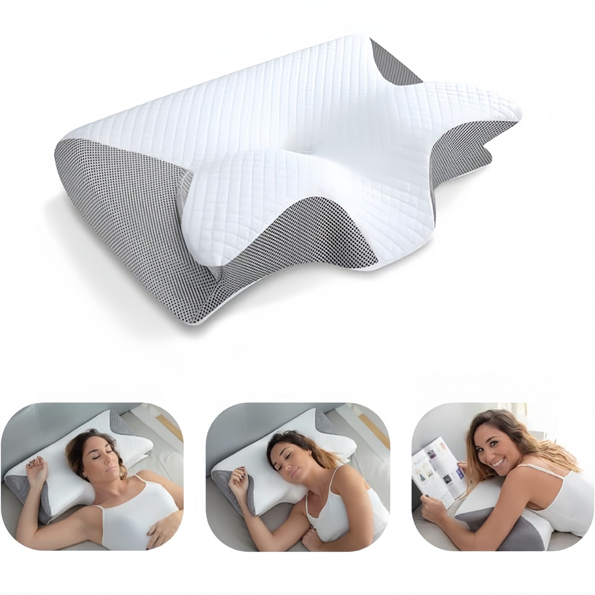 Zenora Almohada Cervical Mariposa + Funda de Almohada GRATIS