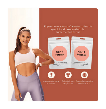 Parches GLP-1 para el control del apetito y el metabolismo.